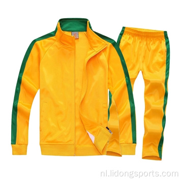 Aangepast logo kinderen track pak sport pak kleding